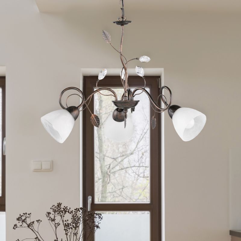 Lustre classique couleur rouille, Astrid Lustre classique couleur rouille, Astrid