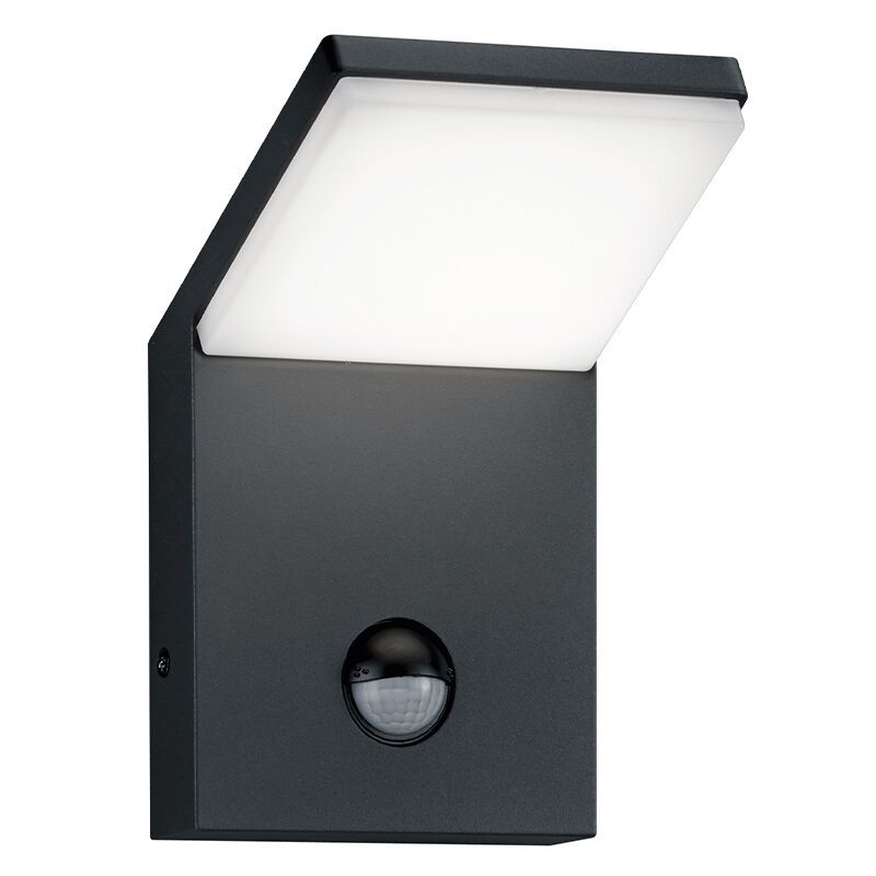 Applique extérieur avec détecteur de mouvement moderne anthracite, Solana, 9W, 3000K LED, IP54 Applique extérieur avec détecteur de mouvement moderne anthracite, Solana, 9W, 3000K LED, IP54