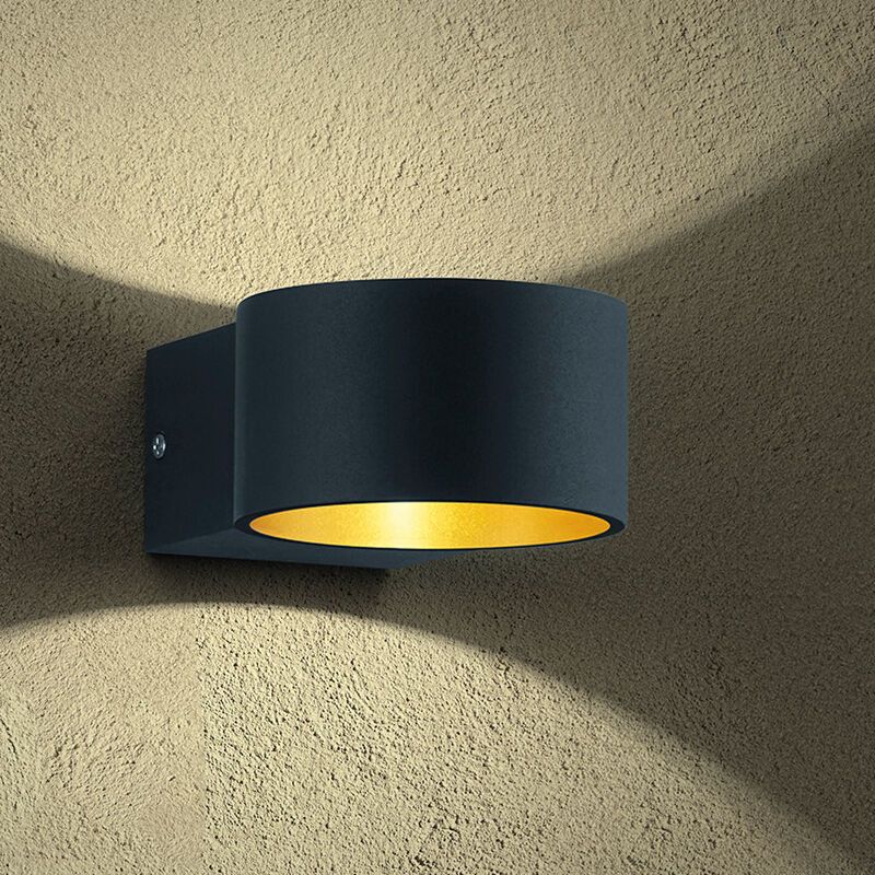 Applique up and down moderne noire, Tyra, 4,3W, 3000K LED Applique up and down moderne noire, Tyra, 4,3W, 3000K LED