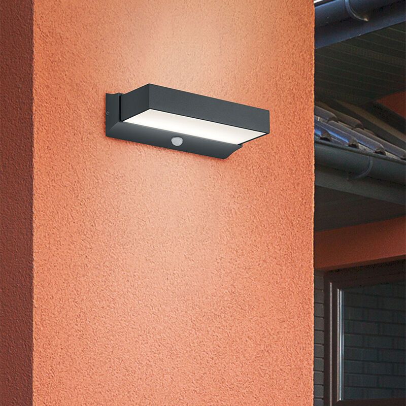 Luminaire extérieur moderne anthracite, Sejet, 11W, 3000K LED, IP54