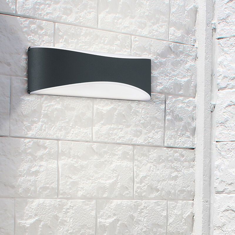 Luminaire extérieur moderne noir, Bernadina, 9W, 3000K LED, IP65