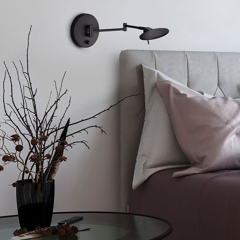 Applique murale moderne noire, Sinbad, 8W, 3000K LED