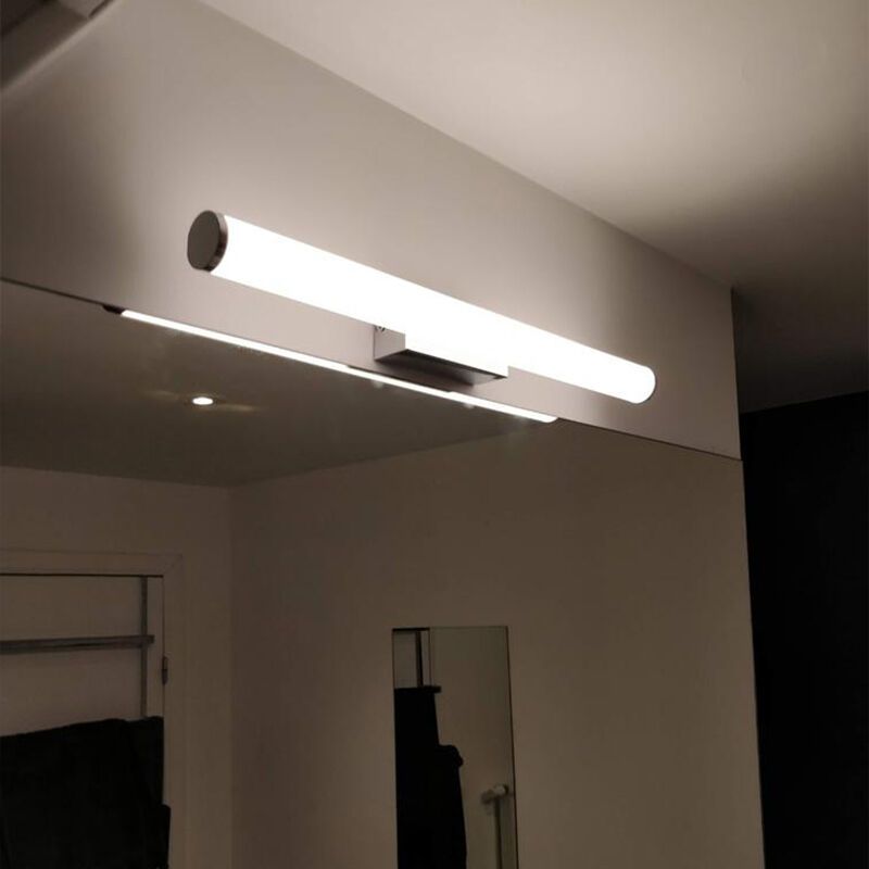 Éclairage miroir moderne chromé, Staby, 6,5W, 3000K LED, IP44, avec interrupteur