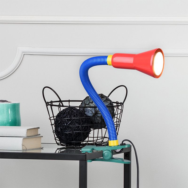 Lampe de table pour enfants en plastique multicolore, Helin, avec interrupteur