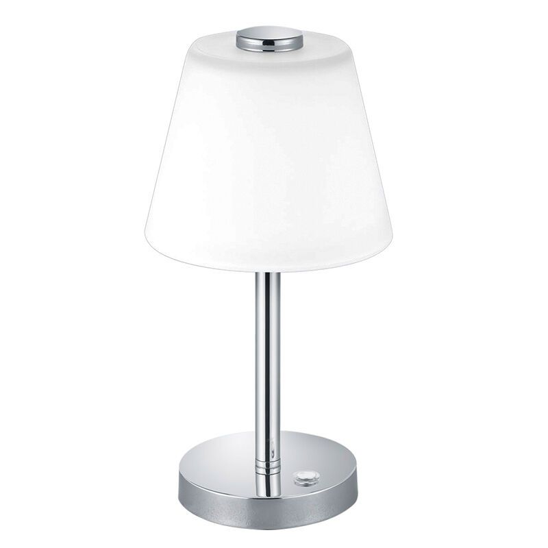 Lampe de table moderne chromée, Liv, 4W, 3000K LED, avec interrupteur Lampe de table moderne chromée, Liv, 4W, 3000K LED, avec interrupteur