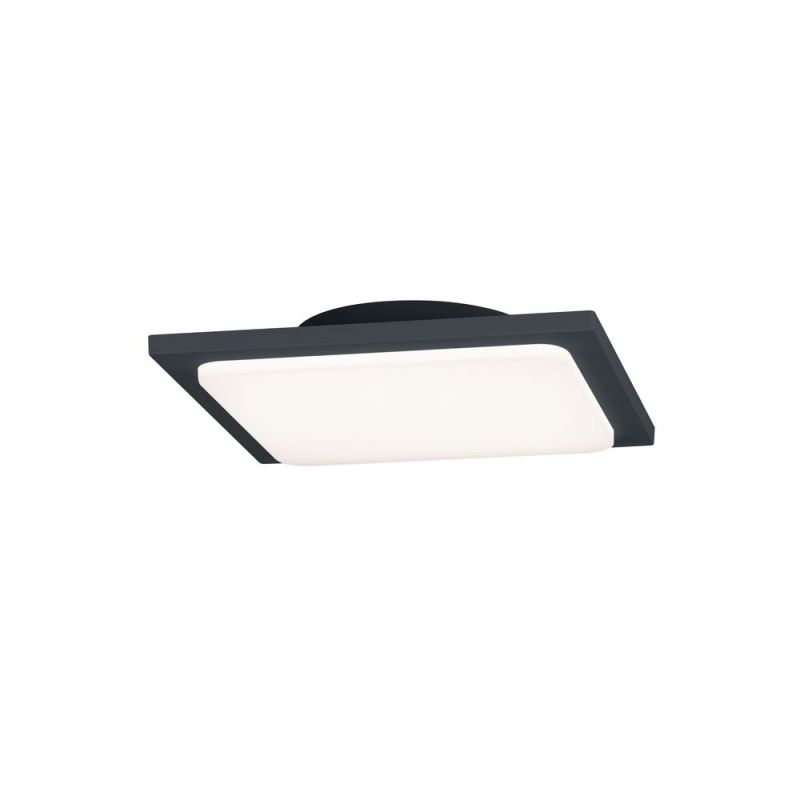 Luminaire extérieur en aluminium anthracite, Elonzo, 18W, 3000K LED, IP54