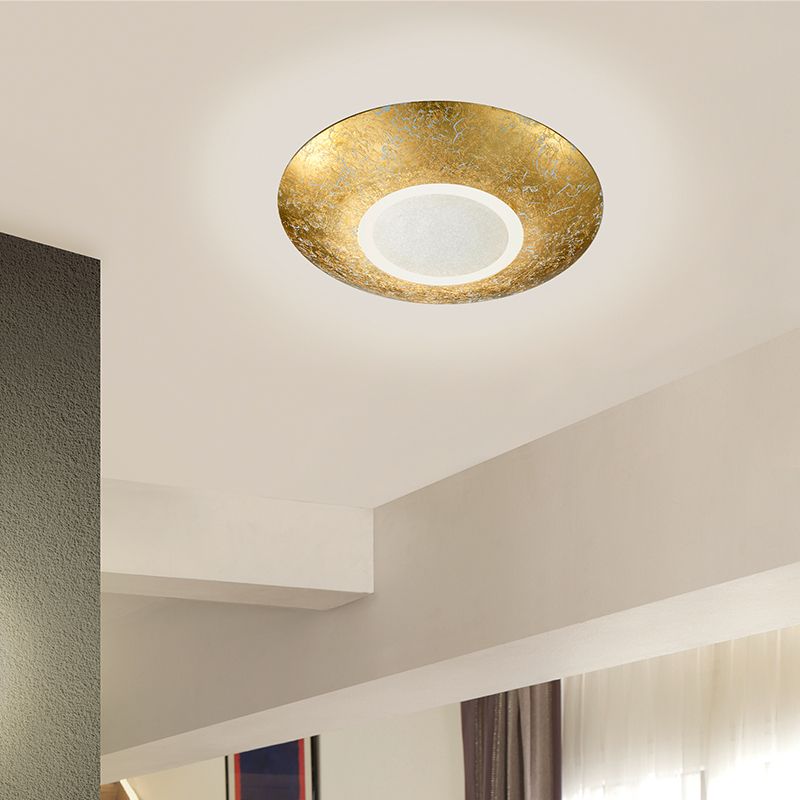 Lampe plafond classique dorée, Wilke, 12W, 3000K LED Lampe plafond classique dorée, Wilke, 12W, 3000K LED