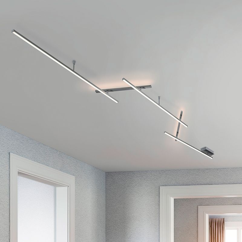 Lampe plafond design nickel, Kandla, 6W, 3000K LED Lampe plafond design nickel, Kandla, 6W, 3000K LED
