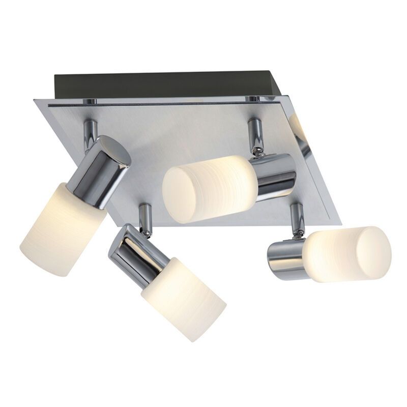 Spot plafond en verre gris, Morely, 4,3W, 3000K LED