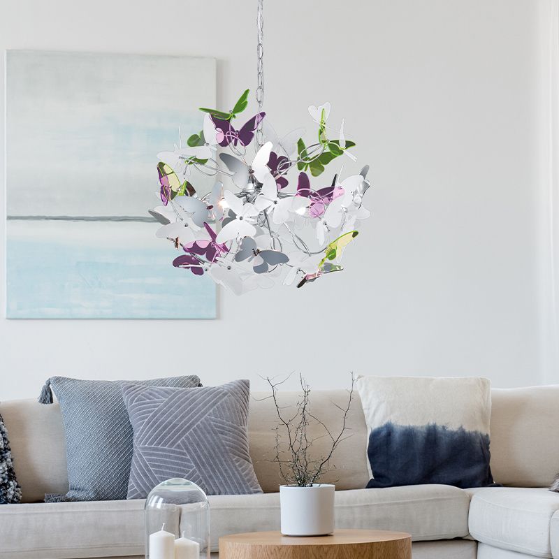 Suspension design chromée, Butterfly