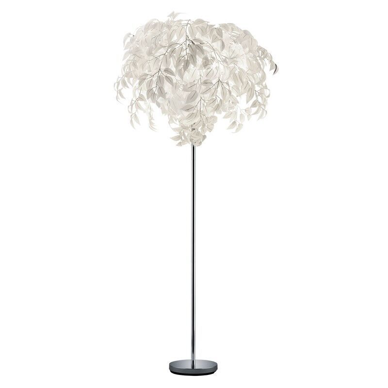 Lampadaire rétro chromé, Urwa, avec interrupteur Lampadaire rétro chromé, Urwa, avec interrupteur
