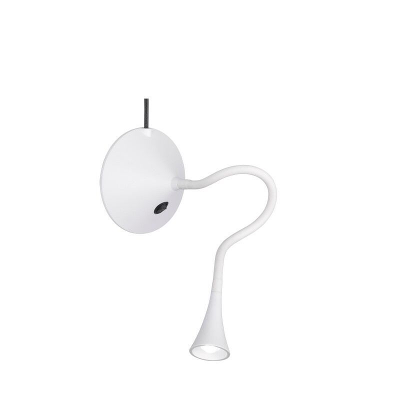 Lampe de bureau moderne blanche, Yelaisa, 3W, 3000K LED, avec interrupteur Lampe de bureau moderne blanche, Yelaisa, 3W, 3000K LED, avec interrupteur