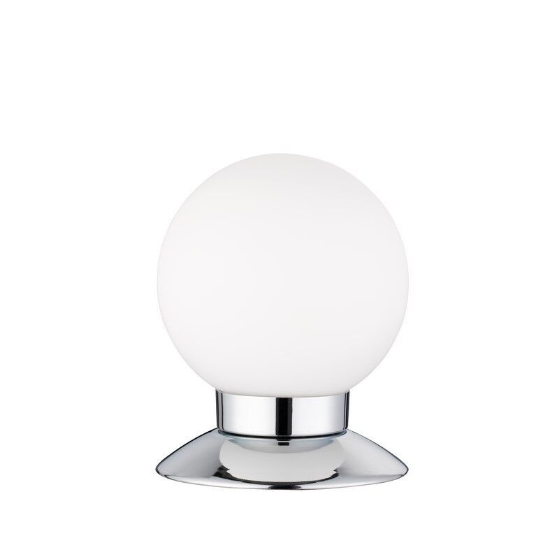 Lampe de table moderne chromée, Nolan, 3W, 3000K LED, avec interrupteur
