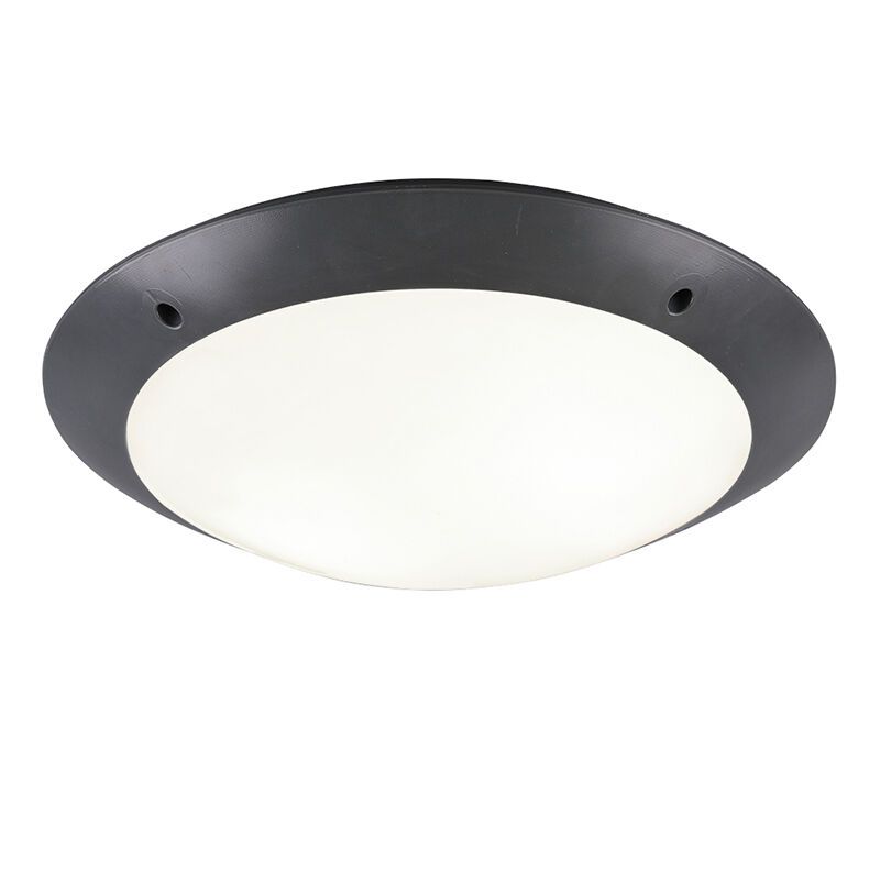 Lampe plafond moderne anthracite, Gandrup, IP54 Lampe plafond moderne anthracite, Gandrup, IP54