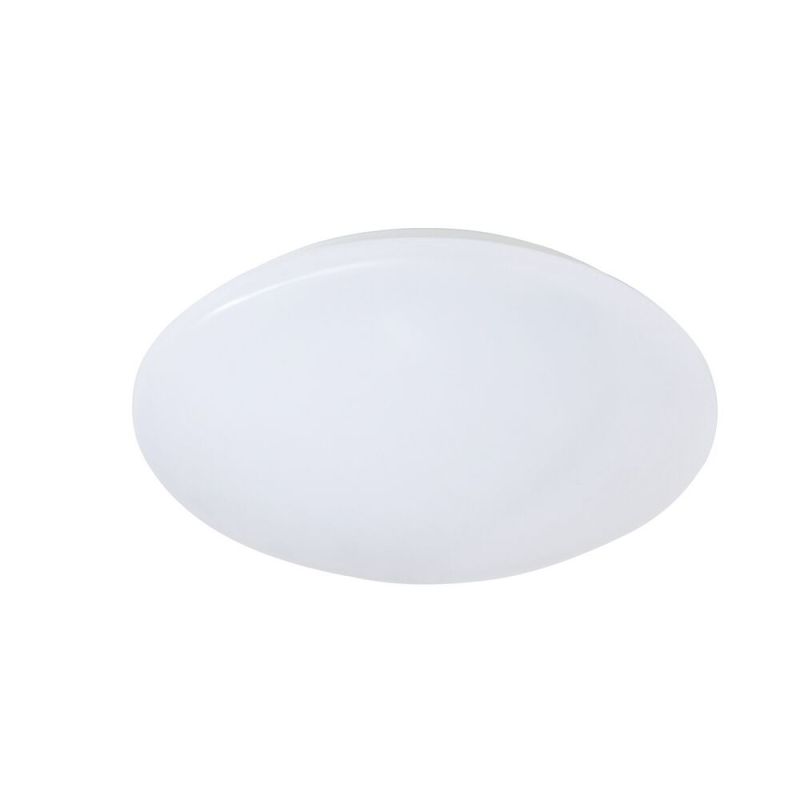 Lampe plafond en plastique blanche, Vanysia, 12W, 3000K LED, IP44