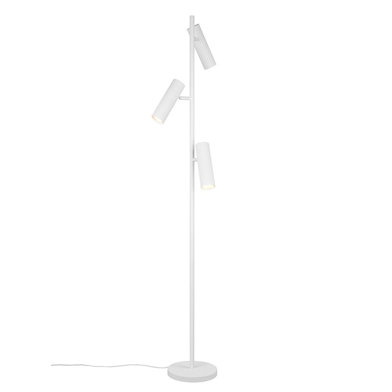 Lampadaire moderne blanc, Sieb, avec interrupteur Lampadaire moderne blanc, Sieb, avec interrupteur