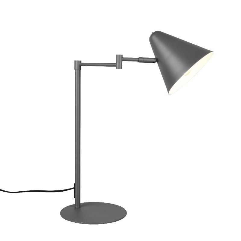 Lampe de bureau moderne anthracite, Jille, avec interrupteur Lampe de bureau moderne anthracite, Jille, avec interrupteur