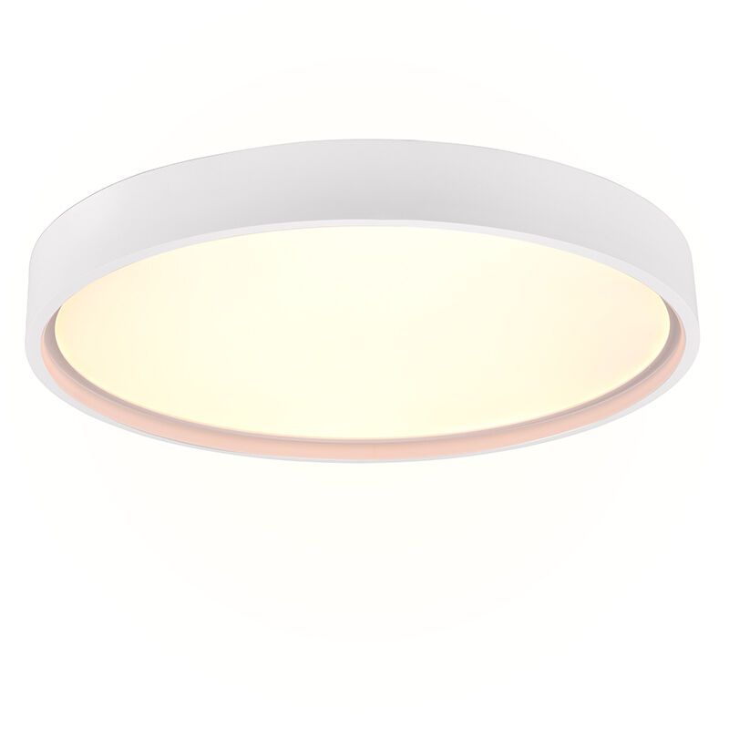 Lampe plafond moderne blanche, Destin, 29W, blanc chaud à froid réglable LED