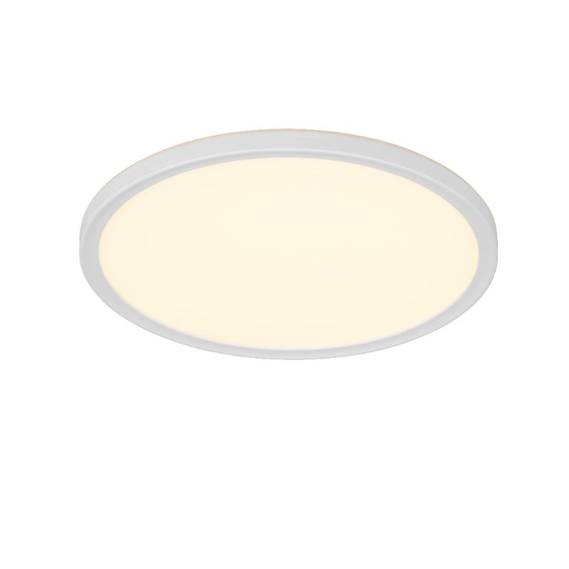 Lampe plafond moderne blanche, Jeltje, 18W, blanc chaud à froid réglable LED, avec télécommande