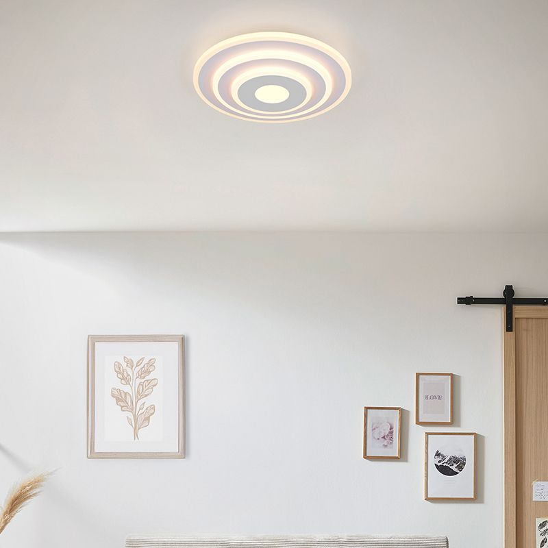 Plafonnier design blanc, Yeel, 35W, blanc chaud à froid réglable LED, gradable en 3 étapes