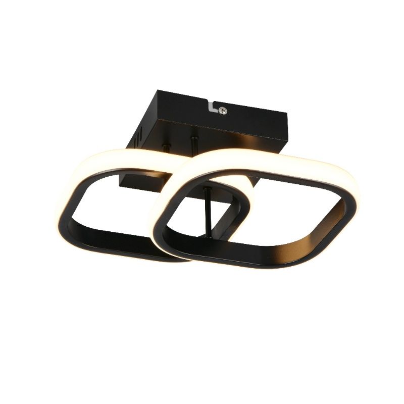 Plafonnier design noir, Yasser, 7W, 3000K LED Plafonnier design noir, Yasser, 7W, 3000K LED