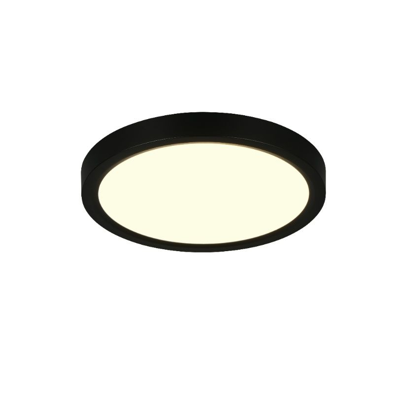 Lampe plafond moderne noire, Zayd, 18W, white switch LED, gradable en 3 étapes Lampe plafond moderne noire, Zayd, 18W, white switch LED, gradable en 3 étapes