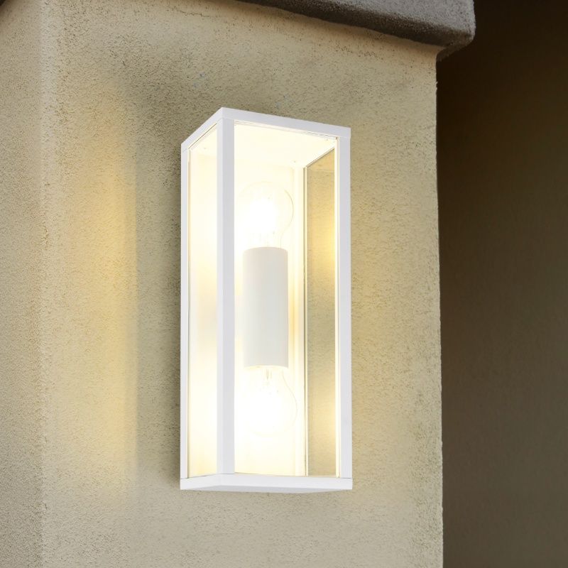Luminaire extérieur moderne blanc, Sanna, IP44