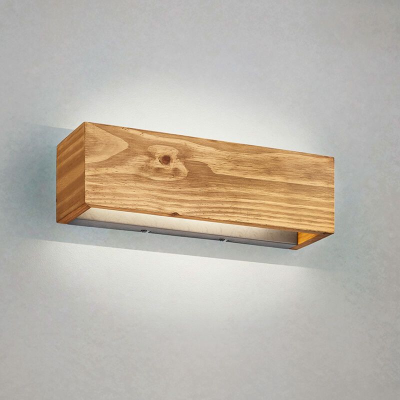 Applique up and down en bois marronne, Deka, 13W, 3000K LED Applique up and down en bois marronne, Deka, 13W, 3000K LED