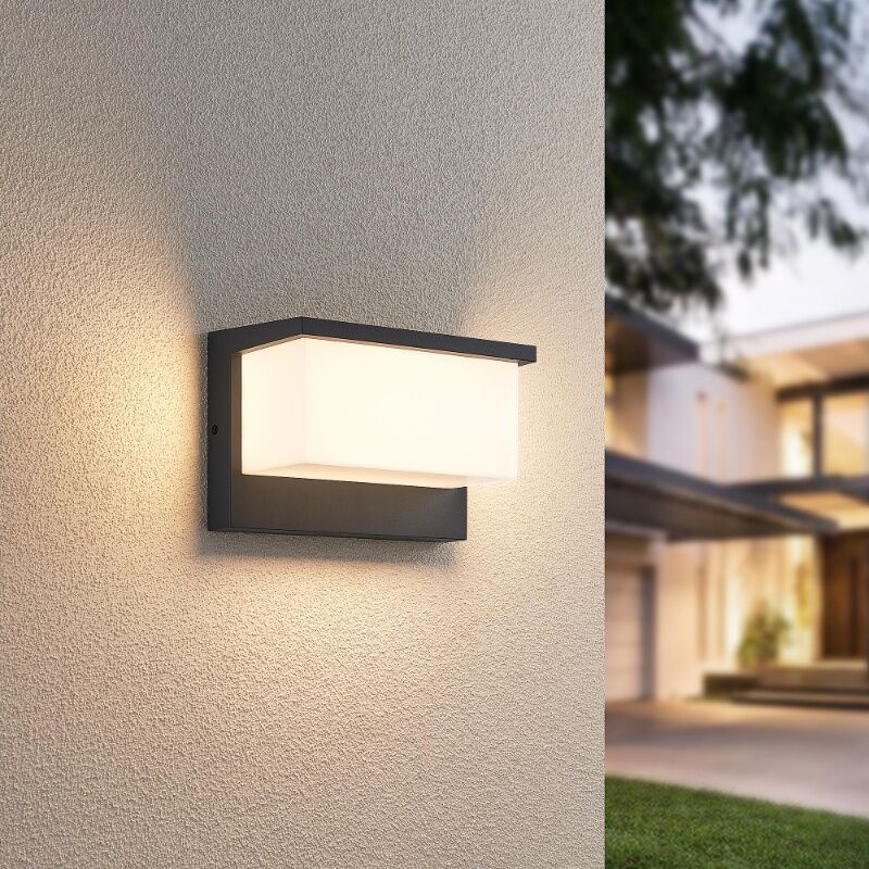 Luminaire extérieur moderne anthracite, Slimane, 13W, 3000K LED, IP54 Luminaire extérieur moderne anthracite, Slimane, 13W, 3000K LED, IP54
