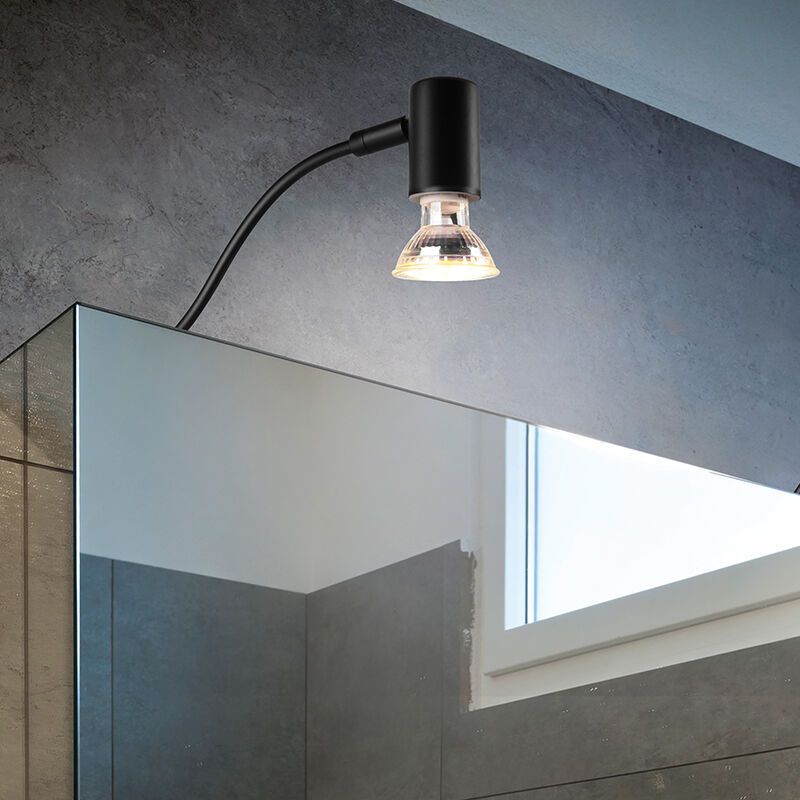 Applique salle de bain moderne noire, Martika, IP44