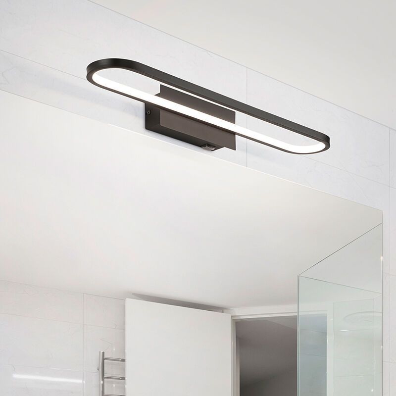 Applique salle de bain moderne noire, Martin, 22W, 3000K LED, IP44