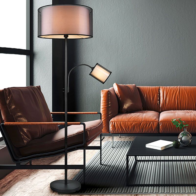 Lampadaire liseuse moderne anthracite, Mirle