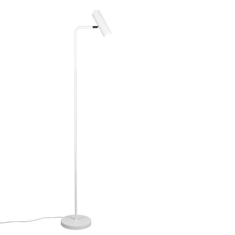 Lampadaire moderne blanc, Kaso, avec interrupteur Lampadaire moderne blanc, Kaso, avec interrupteur