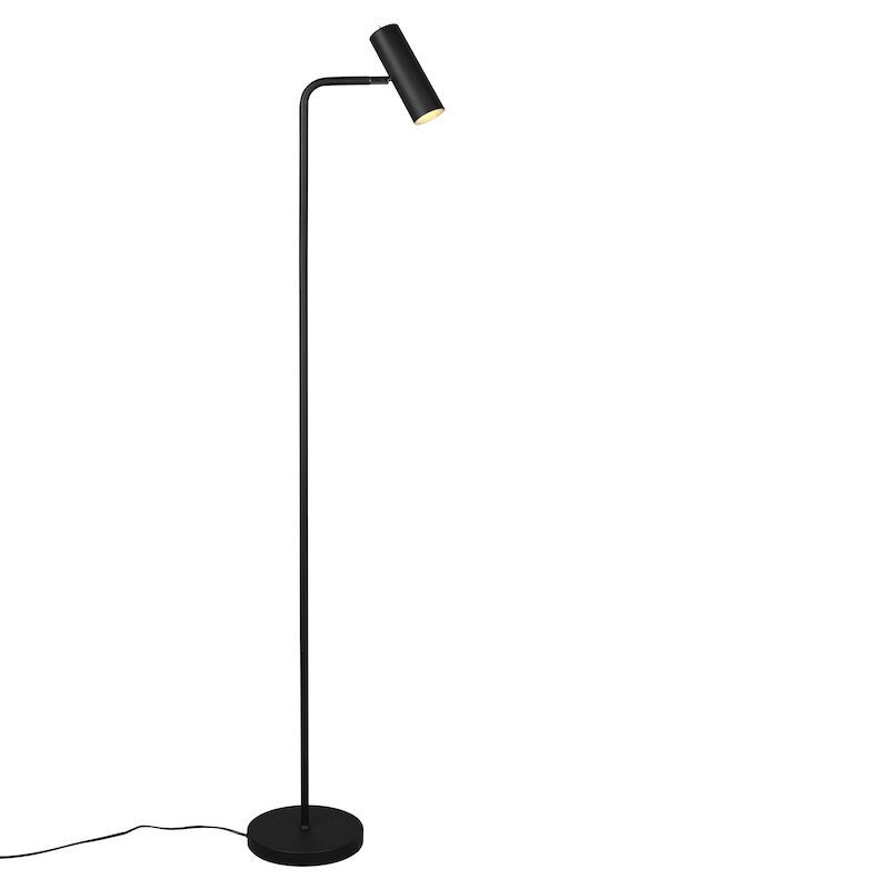 Lampadaire moderne noir, Kaso, avec interrupteur Lampadaire moderne noir, Kaso, avec interrupteur
