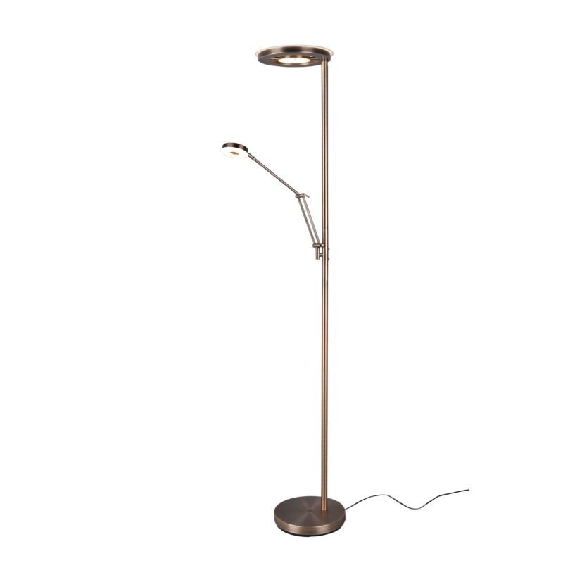 Lampadaire liseuse moderne bronze, Yazid, 32W, couleur réglable LED