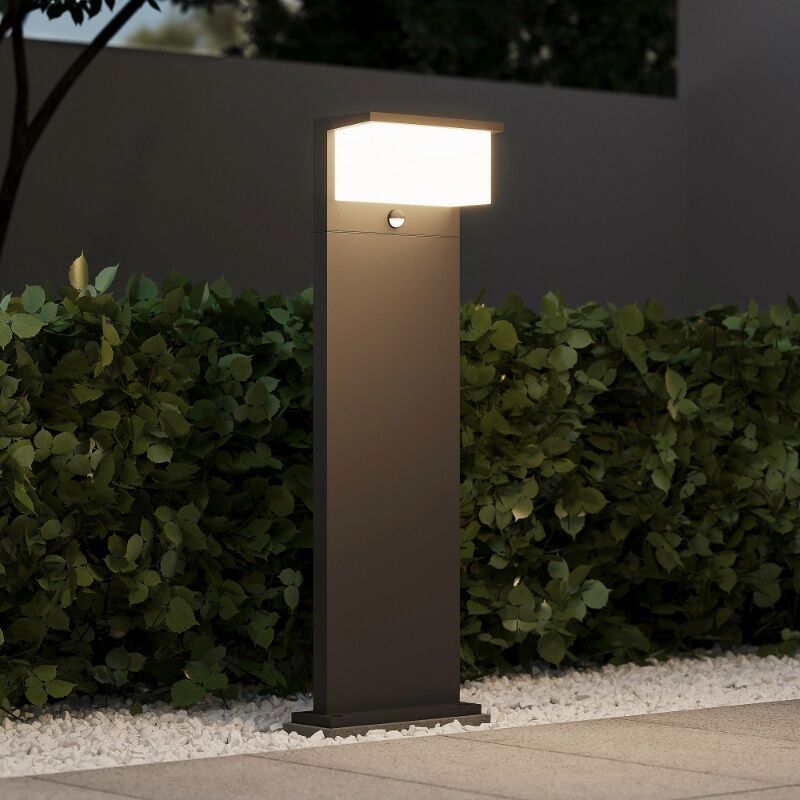 Lampadaire extérieur avec détecteur de mouvement moderne anthracite, Slimane, 13W, 3000K LED, IP54 Lampadaire extérieur avec détecteur de mouvement moderne anthracite, Slimane, 13W, 3000K LED, IP54