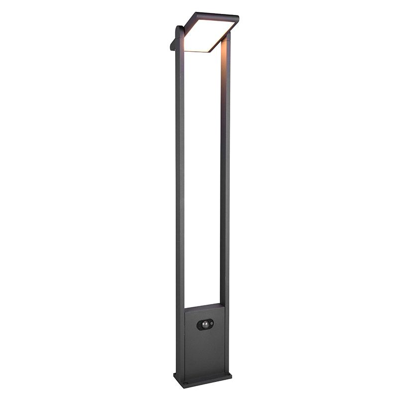 Lampadaire extérieur solaire moderne anthracite, Maku, 5W, white switch LED, IP65 Lampadaire extérieur solaire moderne anthracite, Maku, 5W, white switch LED, IP65