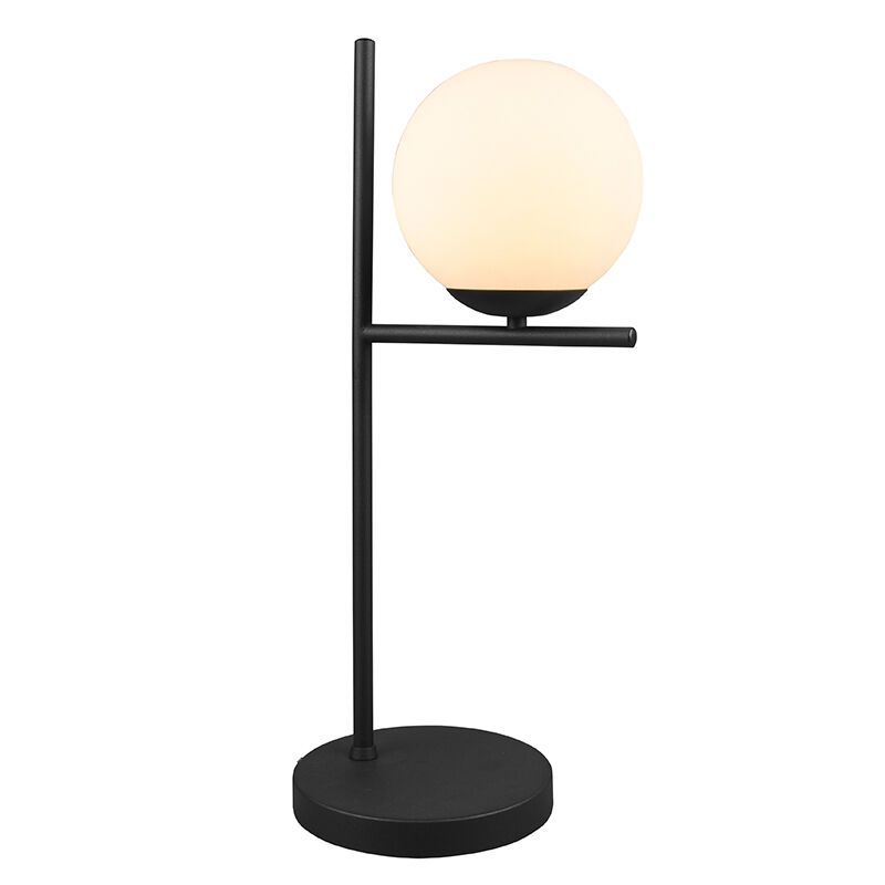 Lampe de table moderne blanche, Silkis, avec interrupteur