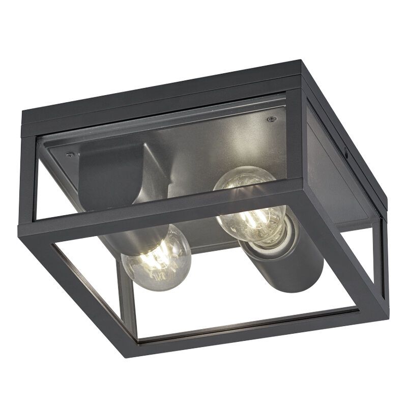 Luminaire extérieur industriel anthracite, Sanna, IP44