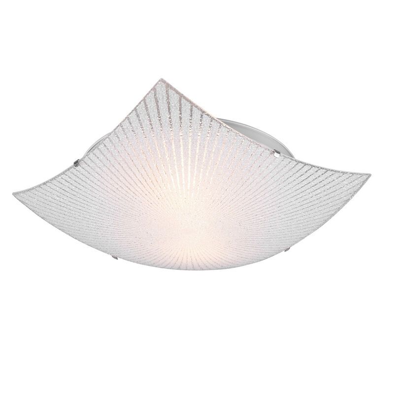 Lampe plafond en métal chromée, Quinten