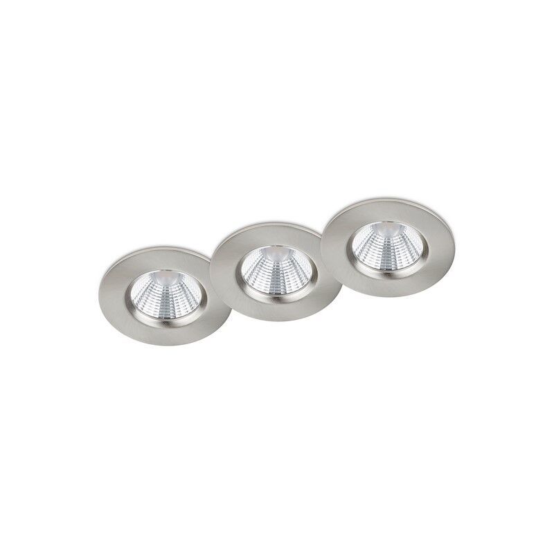 Spot encastré salle de bain moderne nickel, Iman, 5W, 3000K LED, IP65 Spot encastré salle de bain moderne nickel, Iman, 5W, 3000K LED, IP65