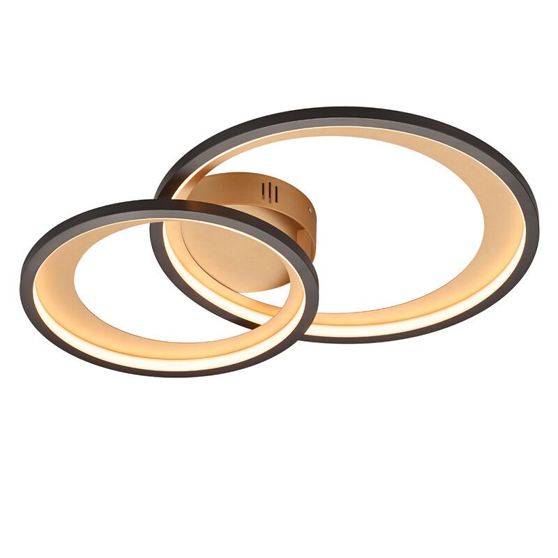 Lampe plafond moderne noire, Kendi, 29W, 3000K LED Lampe plafond moderne noire, Kendi, 29W, 3000K LED