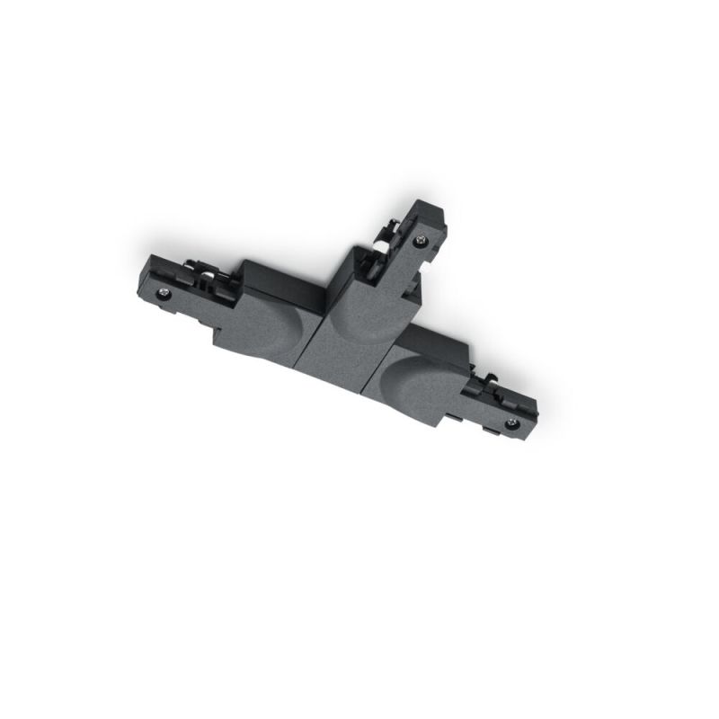 Pièce en T avec guide, plastique, noir Pièce en T avec guide, plastique, noir