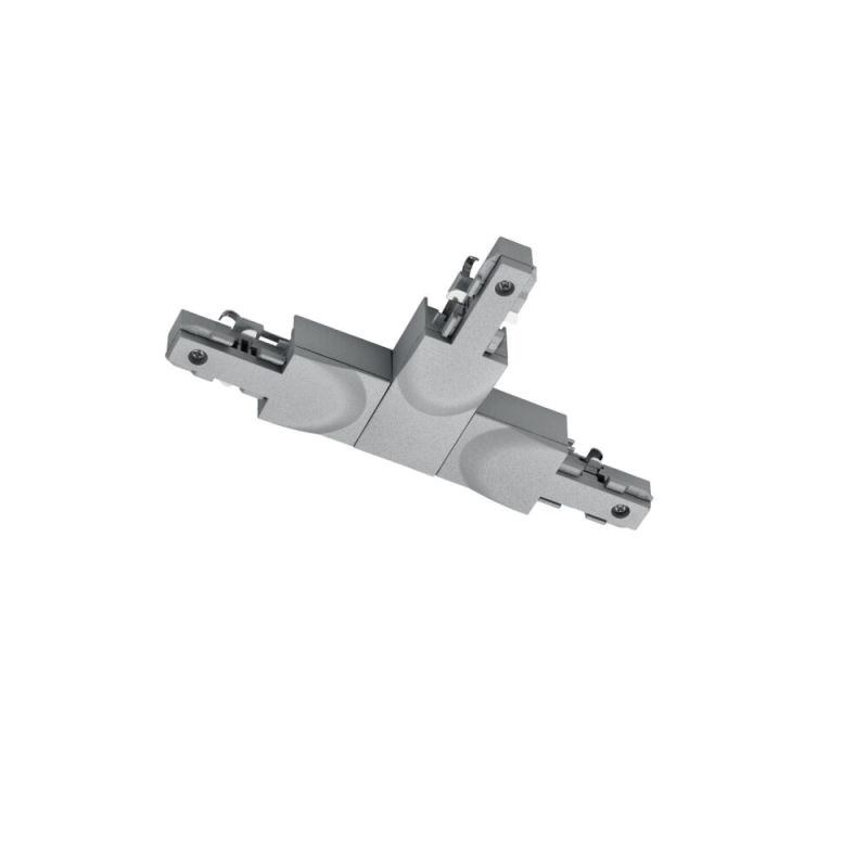 Pièce en T avec guide, plastique, gris Pièce en T avec guide, plastique, gris