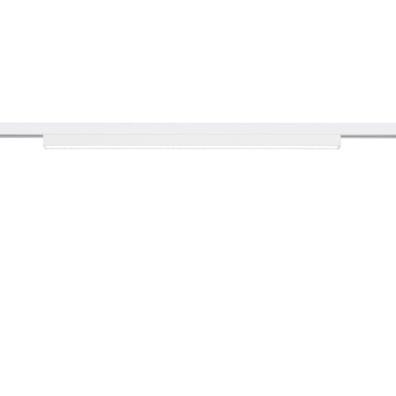 Lampe à pince blanche Chloé pour éclairage sur rail biphasé