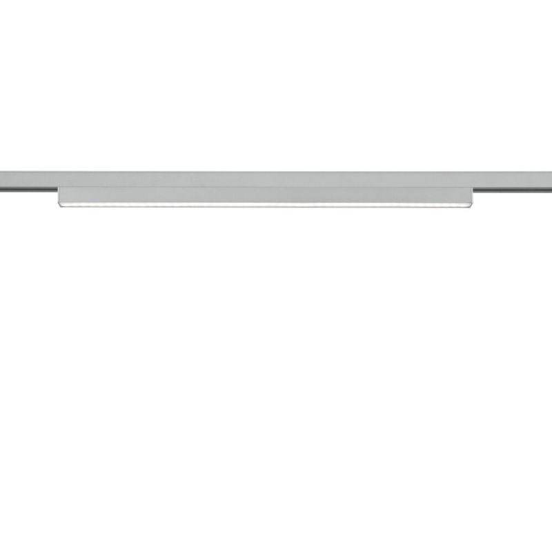 Lampe à pince grise Chloé pour éclairage sur rail biphasé