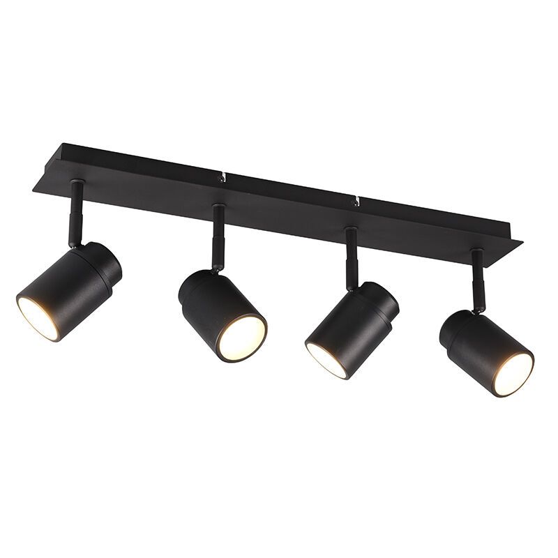 Spot plafond salle de bain moderne noir, Nelis, IP44 Spot plafond salle de bain moderne noir, Nelis, IP44