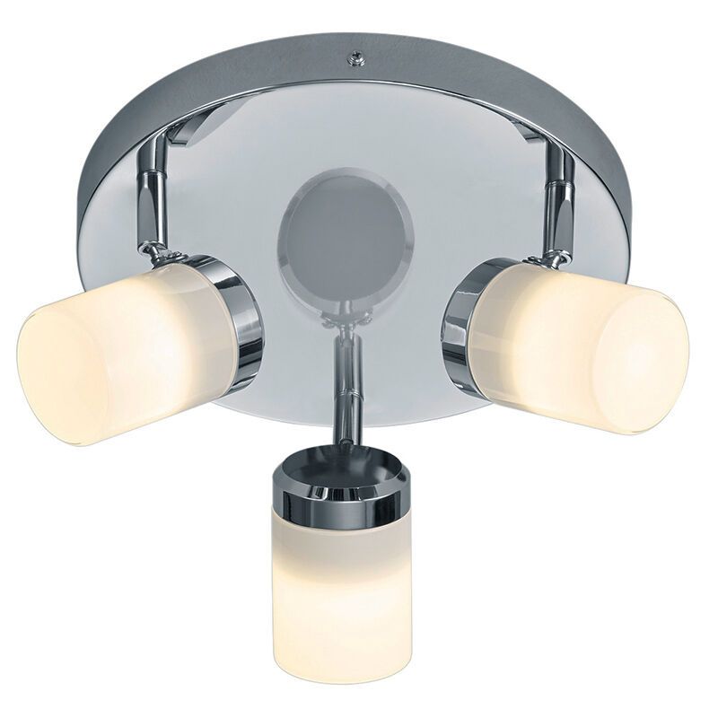 Spot plafond salle de bain moderne chromé, Nelis, IP44 Spot plafond salle de bain moderne chromé, Nelis, IP44
