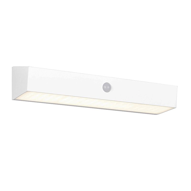 Applique solaire extérieur moderne blanche, Ravindra, 6W, 4000K LED, IP44 Applique solaire extérieur moderne blanche, Ravindra, 6W, 4000K LED, IP44