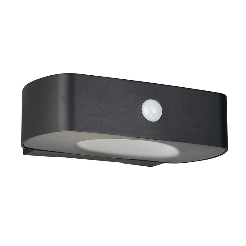 Applique solaire extérieur moderne noire, Pytsje, 6W, 4000K LED, IP44, avec interrupteur Applique solaire extérieur moderne noire, Pytsje, 6W, 4000K LED, IP44, avec interrupteur